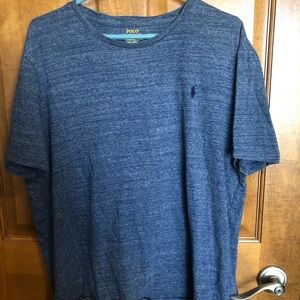 Lot of 2 Polo Ralph Lauren Mens Blue & Grey Heather SS Tees Size XL